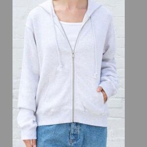 Christy Heather Grey Zip Up Hoodie